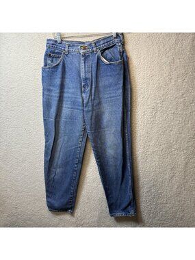 90s VTG Chic Jeans Women's 13 High Waist Denim Tapered Mom Jeans USA Faded